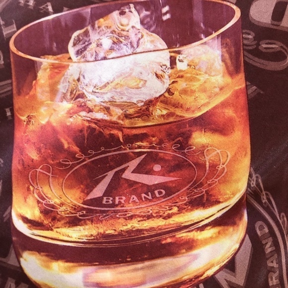 RUSTY Whiskey Bourbon Glasses Boardshorts 30 - Picture 4 of 8